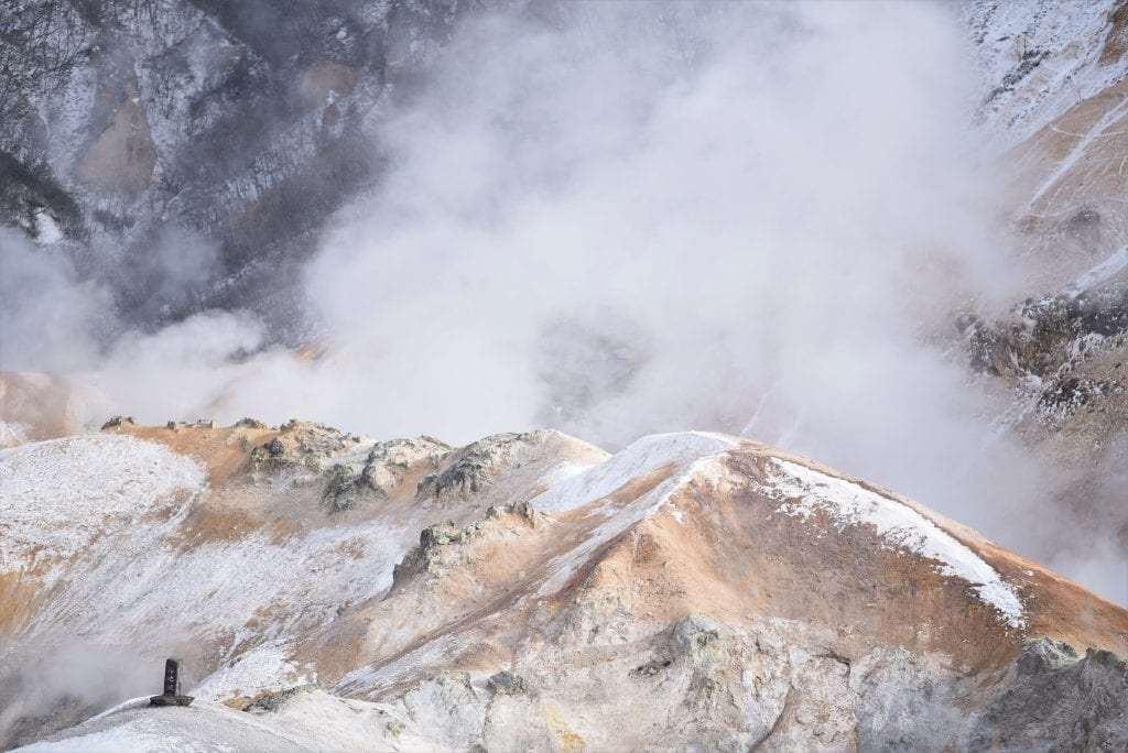 Steam at Hell Valley onsen